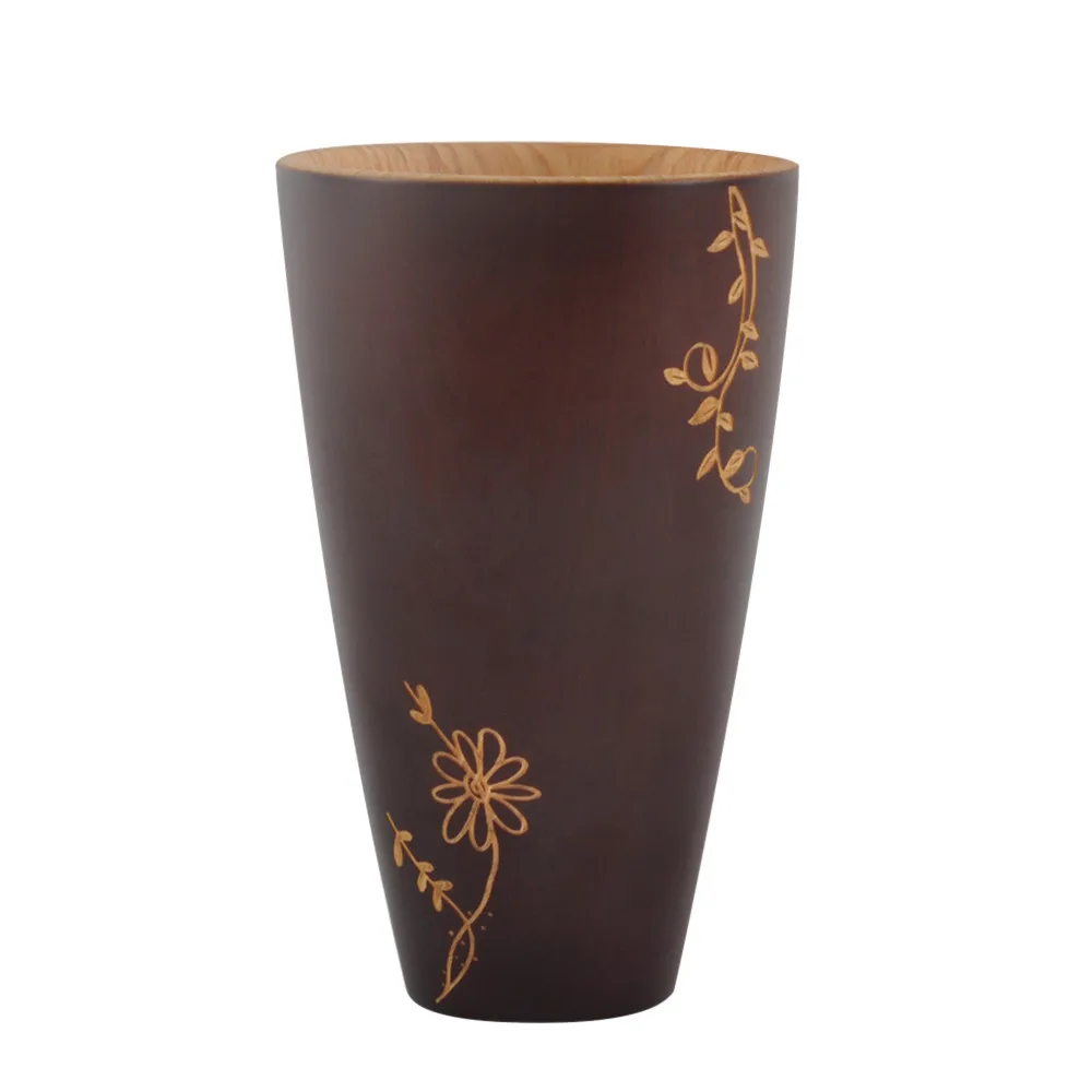 Новая деревянная чашка чайная кружка Log Color примитивная ручная работа