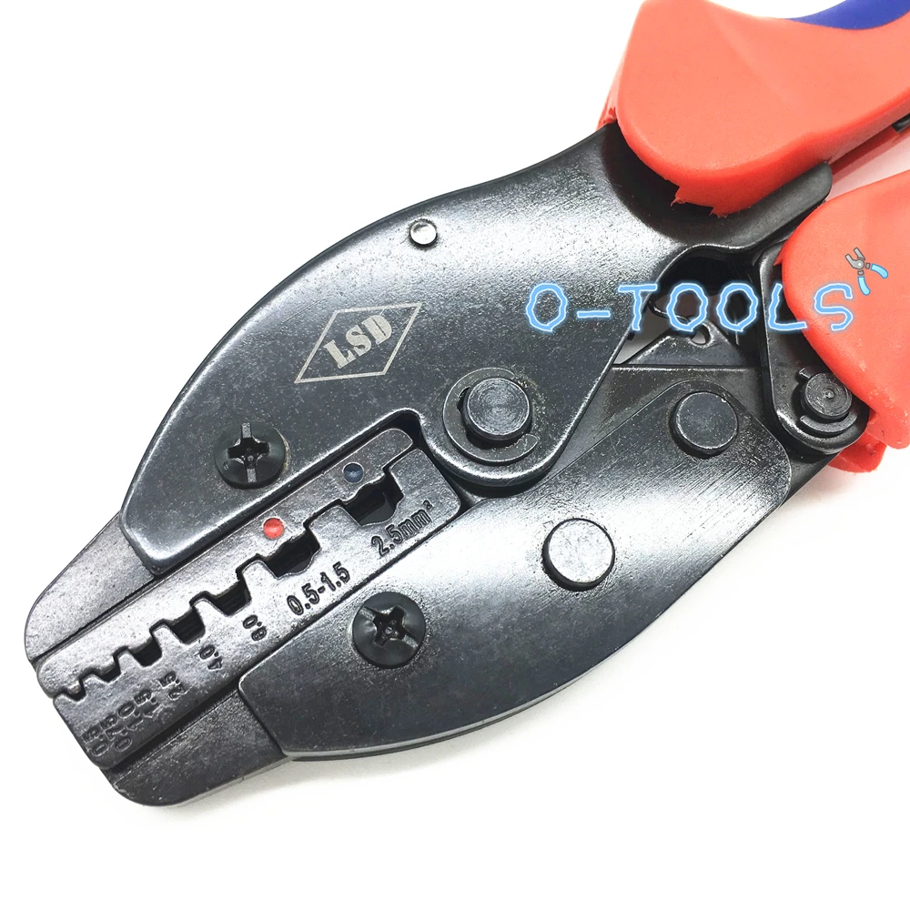 LY-06WF2C высококачественные обжимные инструменты 0,5-мм2 наконечники и изолированные Кабельные соединители обжимные плоскогубцы 20-13AWG