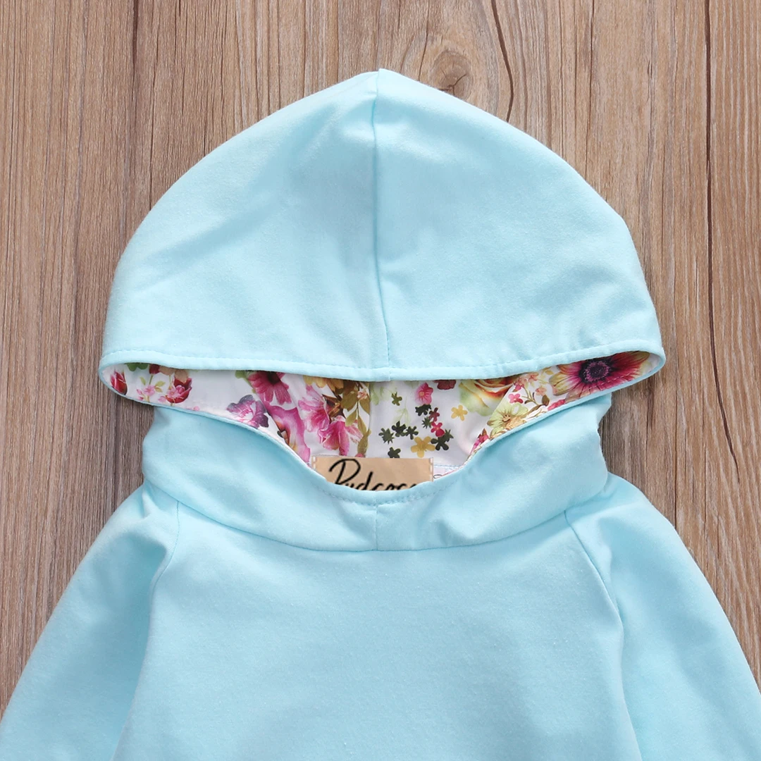 Привет магазин детской одежды топы с капюшоном и цветочным рисунком для