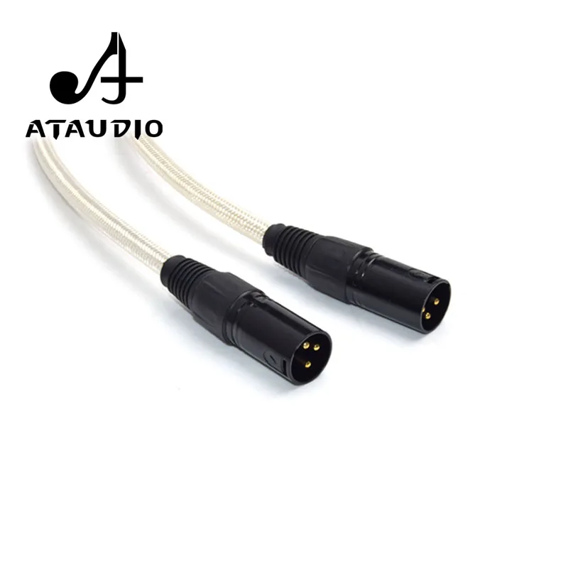 ATAUDIO медный и посеребренный Hifi XLR кабель Hi-end 2XLR папа-мама | Электроника