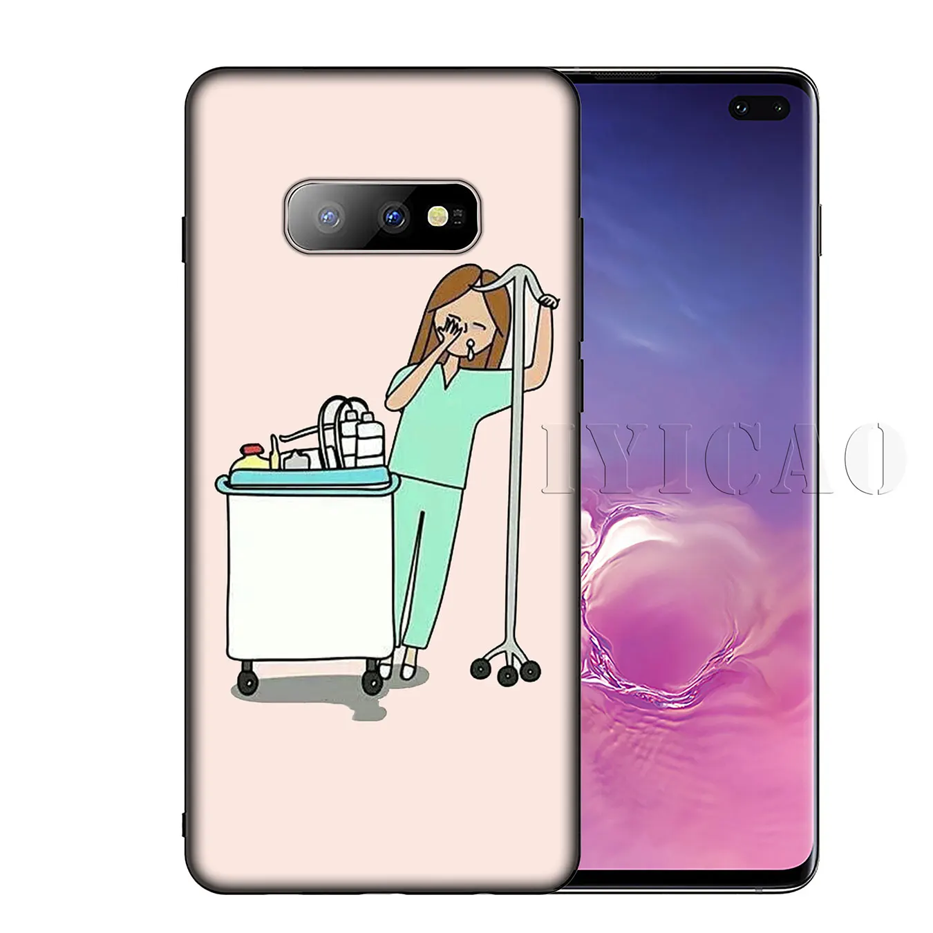 IYICAO Мягкий силиконовый чехол для Samsung Galaxy S10 S9 S8 Plus S6 S7 Edge S10e E |