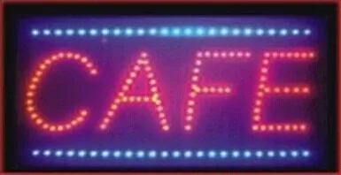 25*48CM Coffee Cafe LED Neon Business Sign|sign led|signs coffeesign neon |