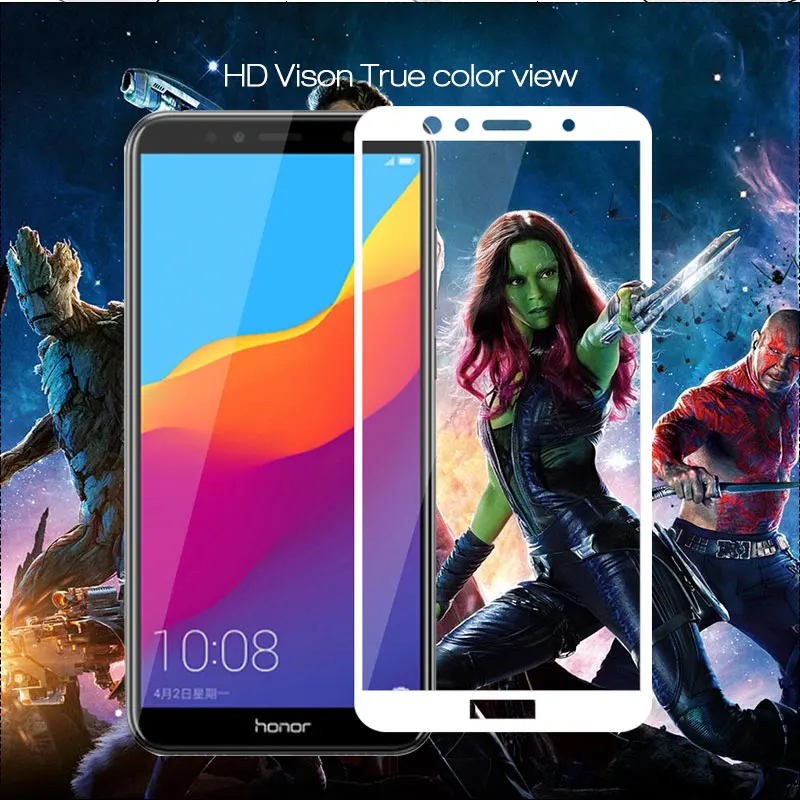 Полное покрытие закаленное стекло для Huawei Y6 Prime 2018 Защитная пленка экрана Y 6