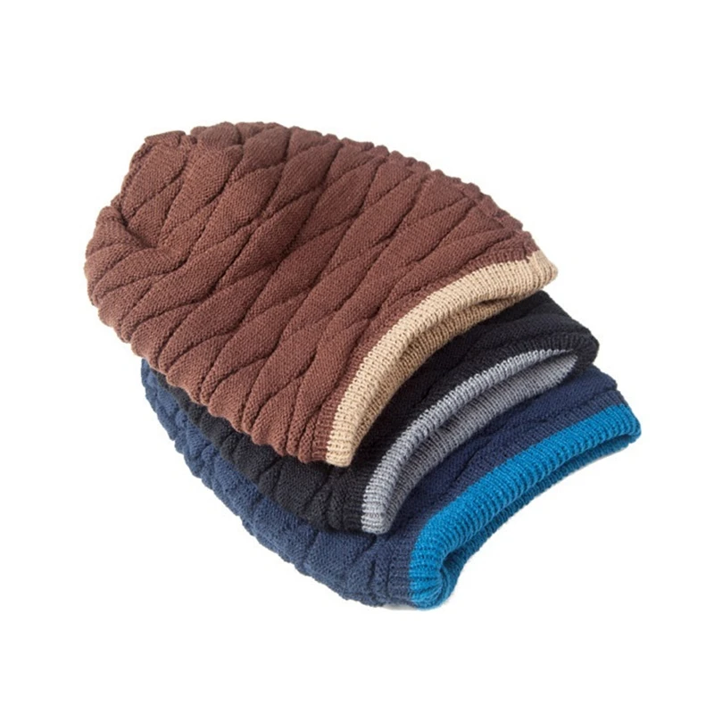 Бренд 2017 шапочки вязаные Для мужчин зимняя шапка Кепки Skullies капот зима Шапки для