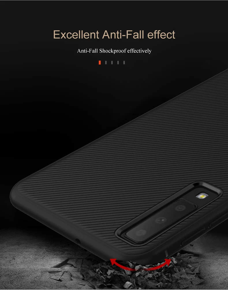 LENUO для Samsung Galaxy A7 2018 Чехол Мягкий Силиконовый ТПУ чехол теплоотвод ударопрочный