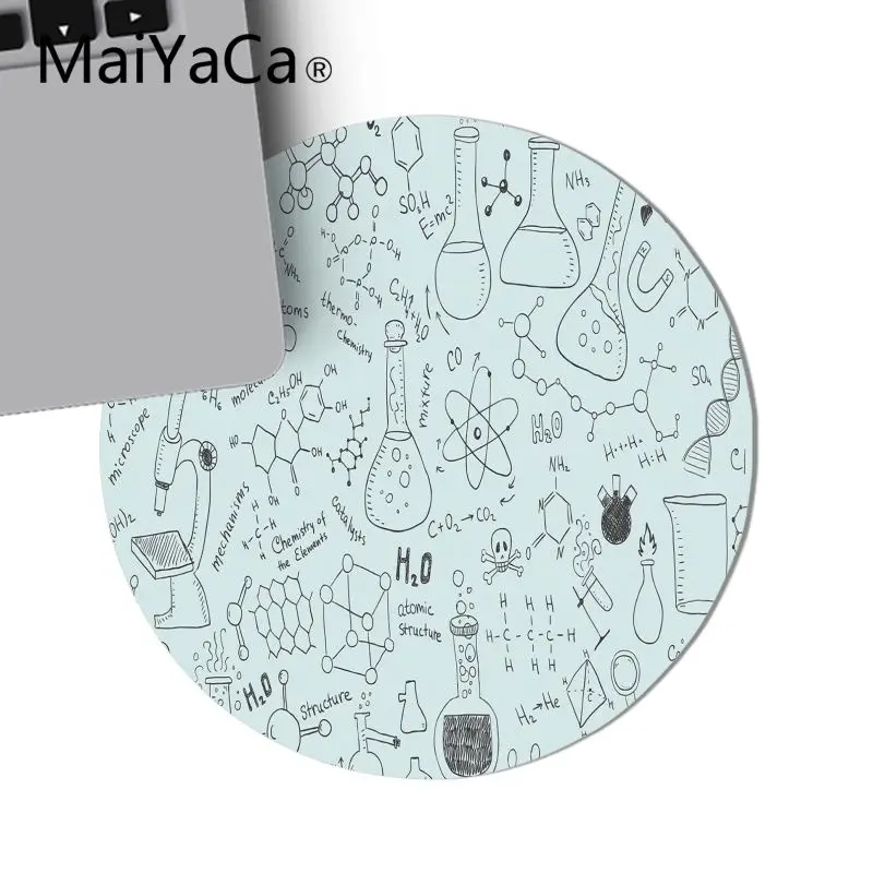 22X22 CM MaiYaCa SMU магистр по химии уникальный настольный коврик игровой круглый коврик для мыши мягкий резиновый прочный ноутбук игровой круглый коврик для мыши - Цвет: 22X22 CM