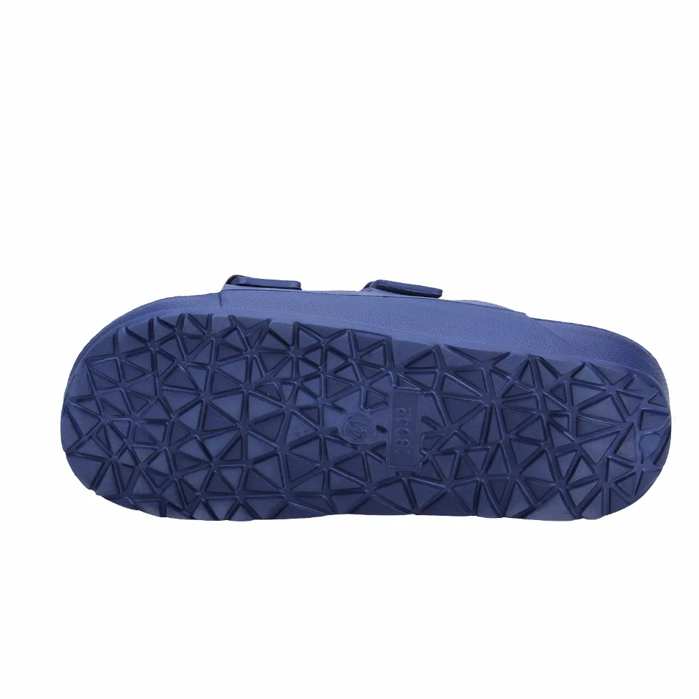 Сандалии мужские легкие из ЭВА дышащие шлепанцы без застежки плоская подошва