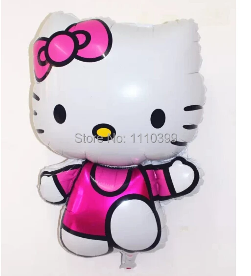 $0 97/шт большой 80*48 см Рисунок Hello Kitty фольгированные шары cartoon рождения украшения