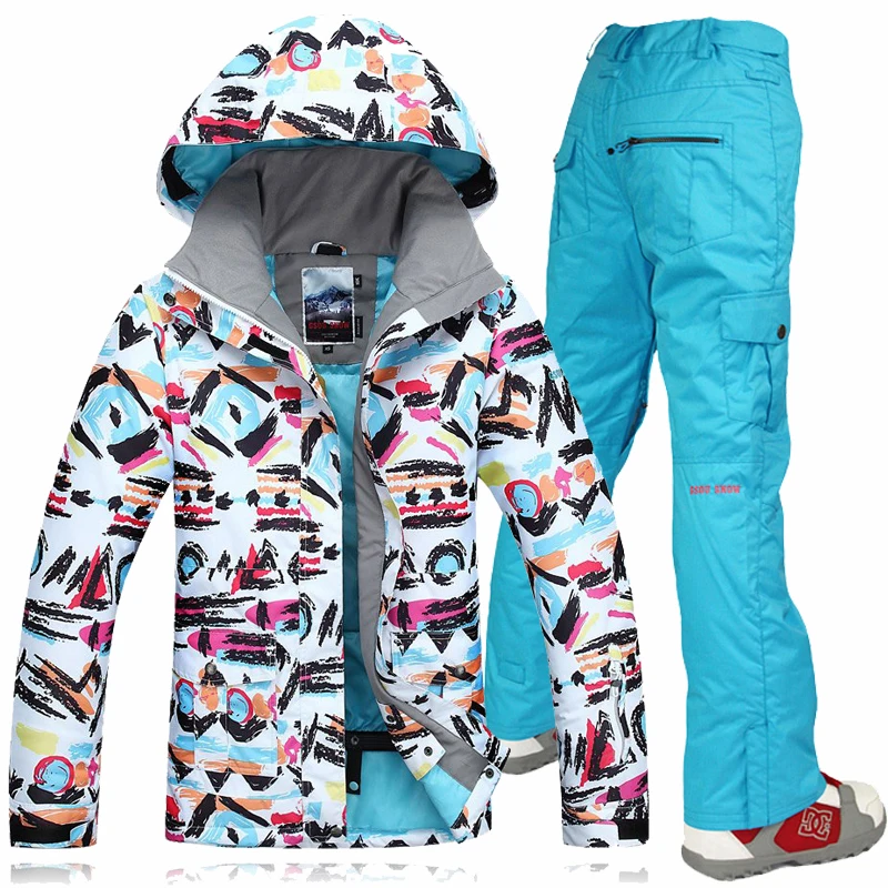 Gsou Snow 2017 женский лыжный костюм зимний спортивный уличные штаны для сноуборда