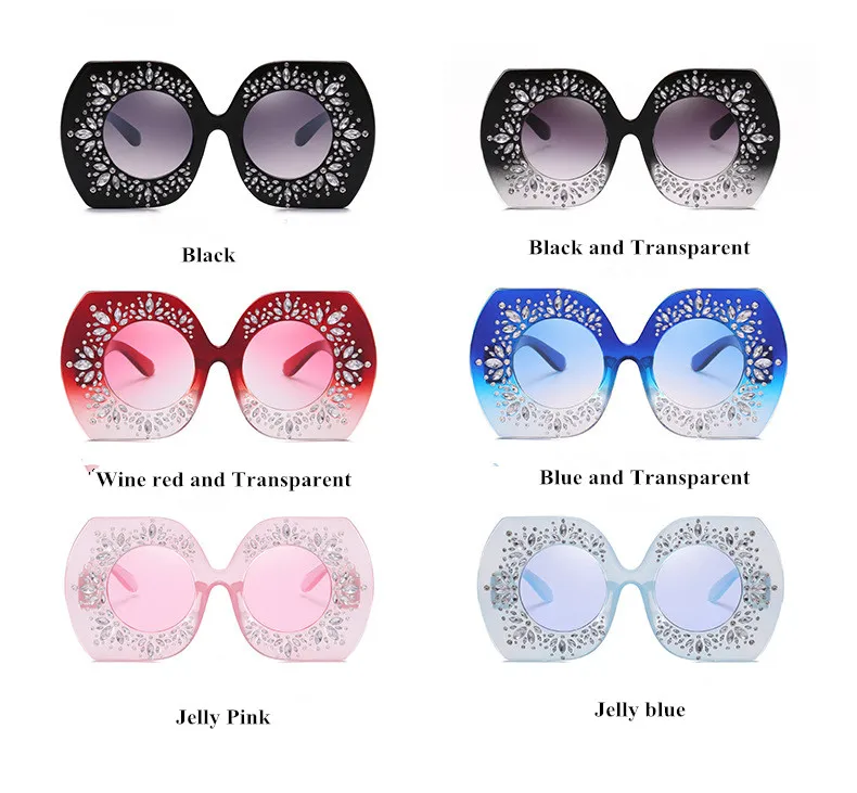 

VWKTUUN Irregular Vintage Sunglasses Women Oversized Round Shades Geometric Big Sun glasses For Womens Oculos Oversized Glasses