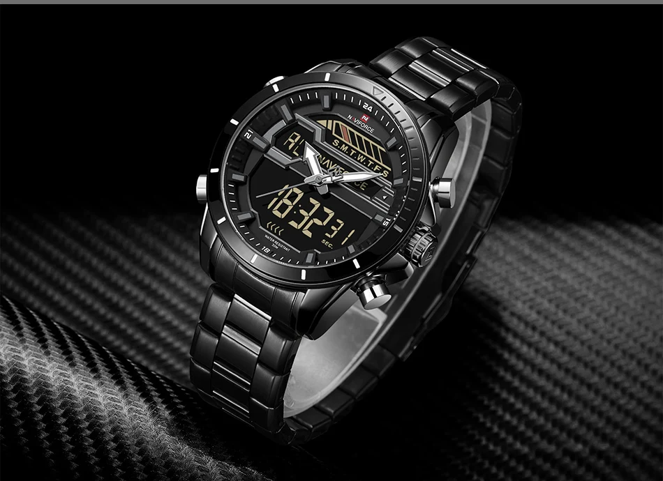 Relogio Masculino Для мужчин s наручные часы naviforce Роскошные Лидирующий бренд Для мужчин Водонепроницаемый спортивные часы Для мужчин кварцевые цифровые часы мужские наручные часы