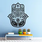 Новейший дизайн домашний настенный художественный Декор настенная виниловая наклейка Йога Фатима рука Хамса Будда настенная Арабская счастливая Йога