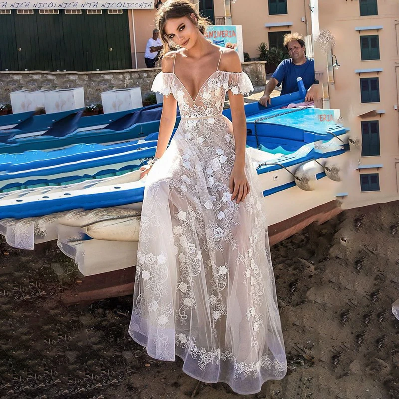 2019 платья свадебное платье модели vestido de noiva женское Новое сексуальное v-образным