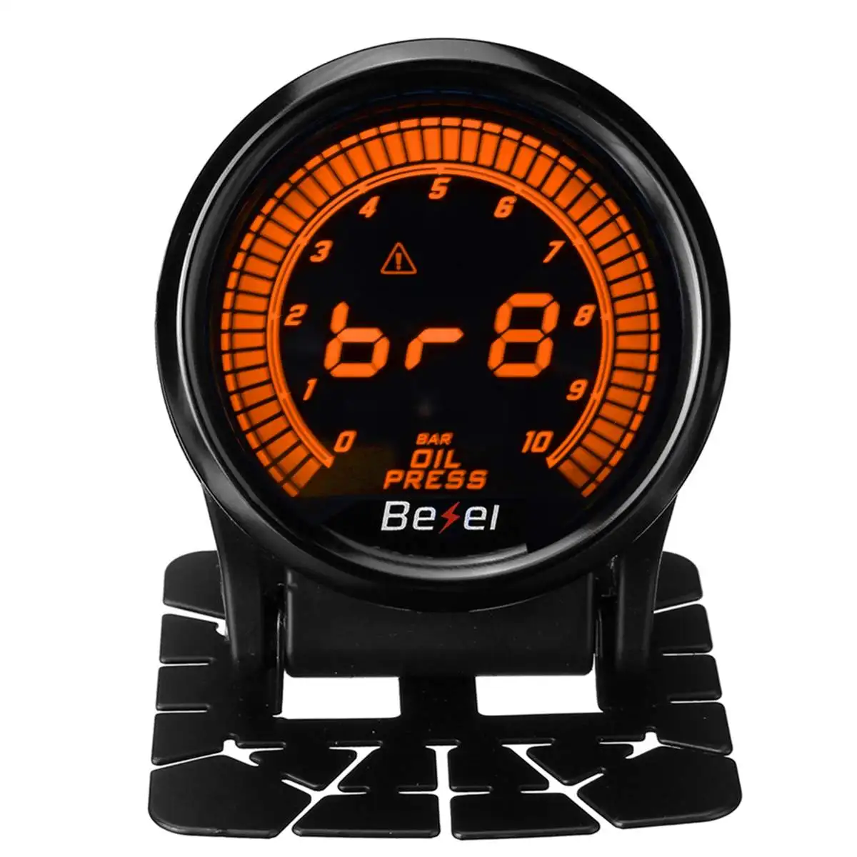 Oil Pressure Bar " 52 мм Универсальный Автомобильный Автоматический Датчик светодиода Температура масла воды/Pres вольт Tacho Boost PSI/BAR AFR EGT цифровой светодиодный датчик с держателем манометра - Цвет: Oil Pressure Bar