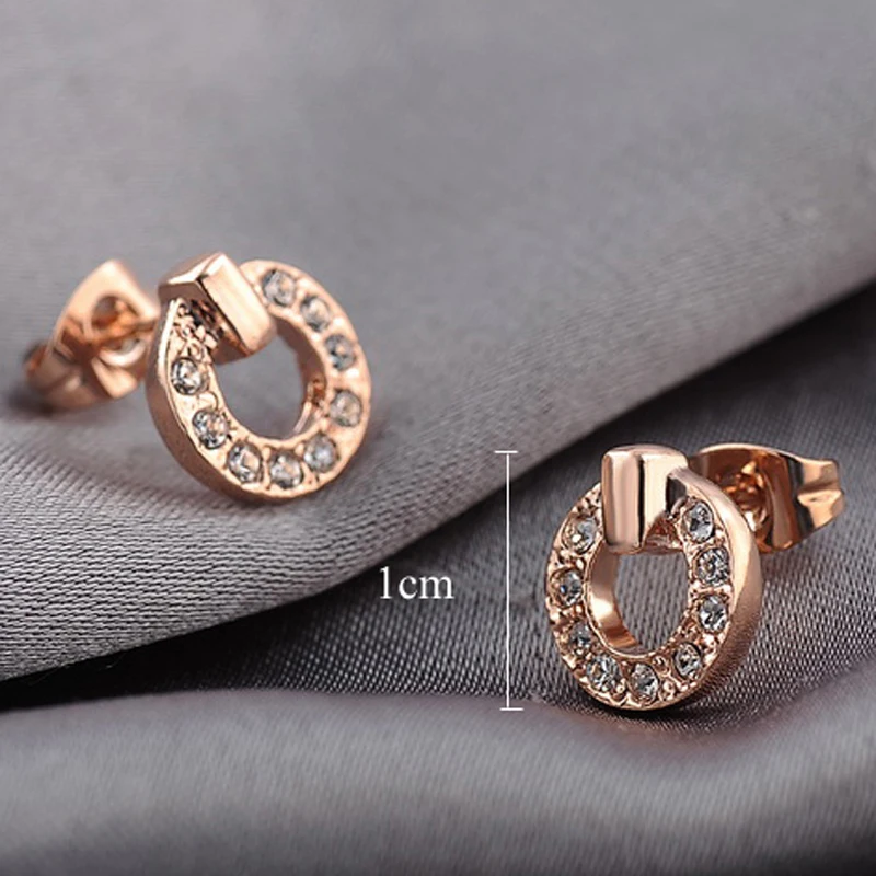 Italina R.A элегантный серьги гвоздики OL для ежедневной носки с австрийскими