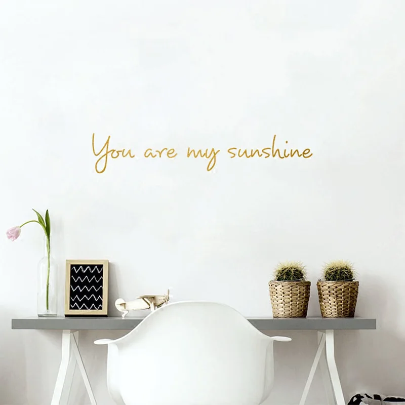 You are my sunshine настенная наклейка украшение для дома художественный Настенный декор