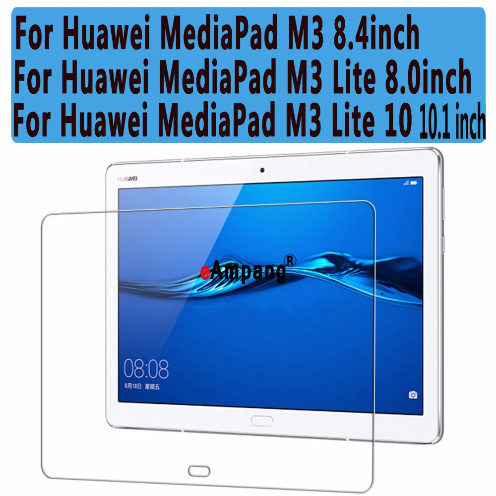 Прозрачное взрывозащищенное Закаленное стекло для Huawei MediaPad M3 8 4/M3 Lite Защита