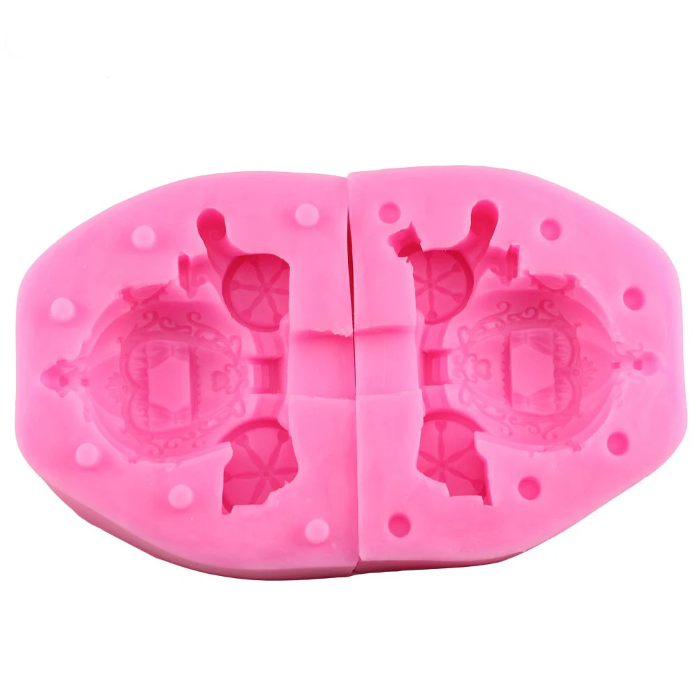 3D карета из тыквы силиконовая форма для торта Форма свадебного инструменты