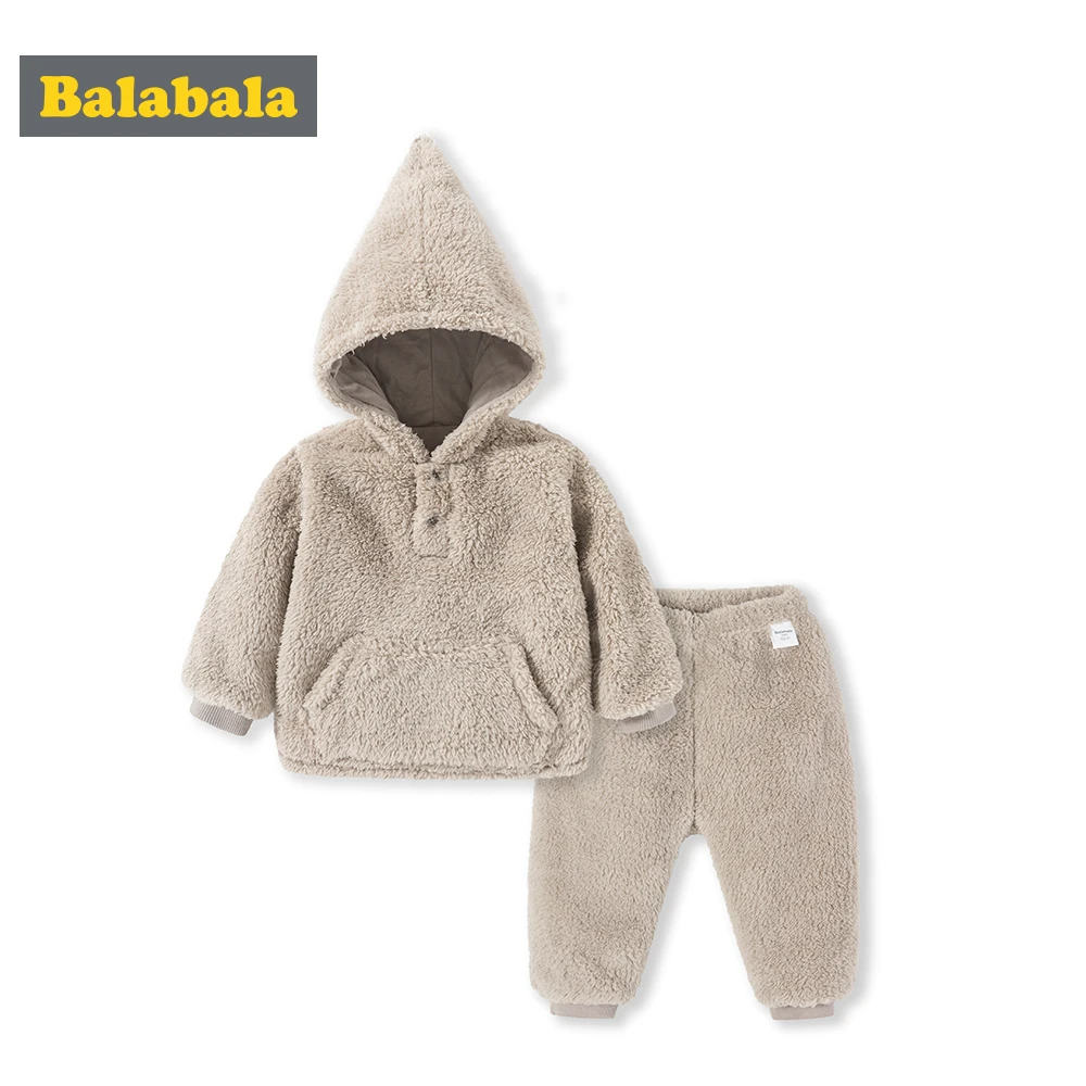 Комплекты одежды для маленьких девочек Balabala осенне-зимняя теплая Вельветовая