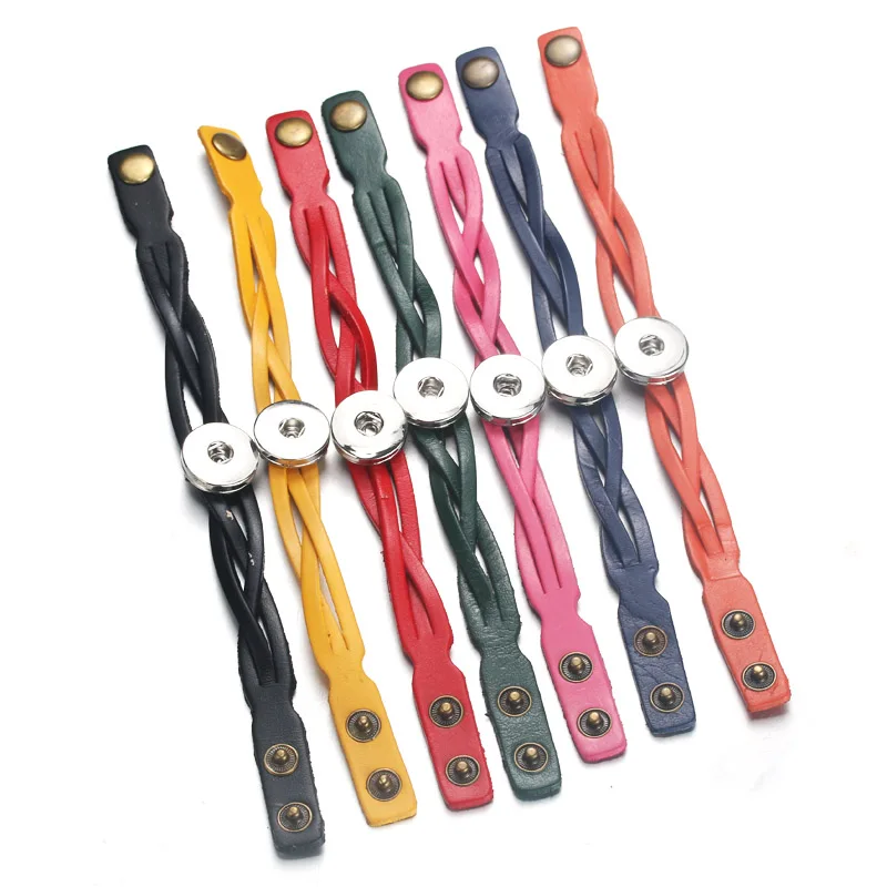 Широкий Плетеный Кожаный Браслет-манжета браслеты 18 мм ювелирные изделия с