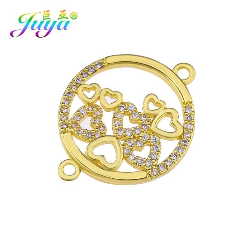 Gold Juya, золото/серебро/розовое золото, китайский узел, дракон, цветок Хамса, соединитель, подвески для браслета ручной работы, серьги, аксессуары для изготовления - Цвет: Gold