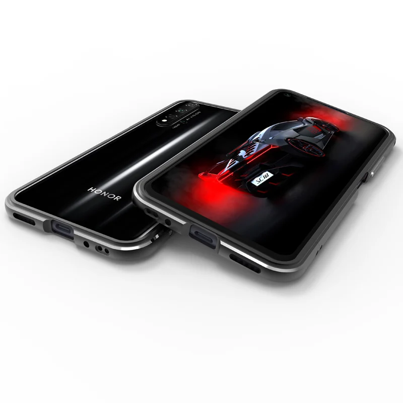 Чехол для huawei Honor 20, глянцевый алюминиевый бампер для телефона, чехол для huawei Honor 20, металлический каркас, защитный чехол s