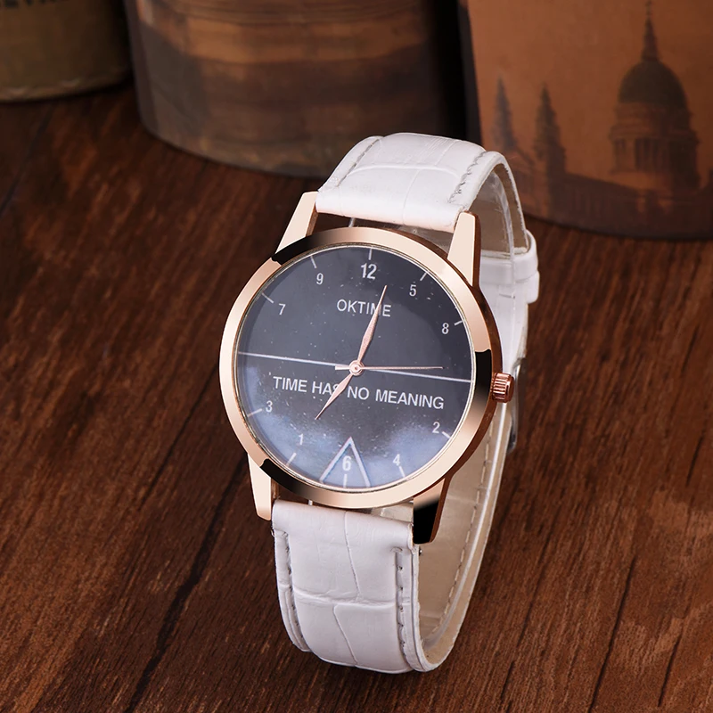 Новинка 2017 высококачественные часы с изображением звездного неба кожаным