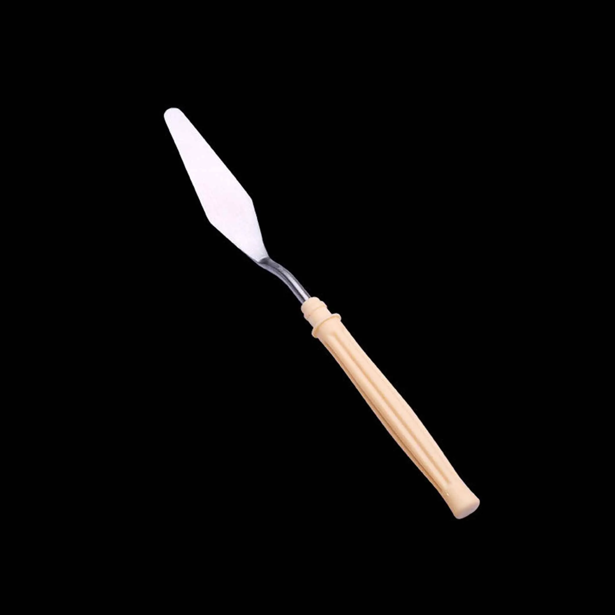 Flat GUTENG 5 шт. палитра нож краска ing нержавеющая сталь лопатка-скребок деревянная ручка товары для рукоделия для художника холст, масляная краска цвет - Цвет: Flat
