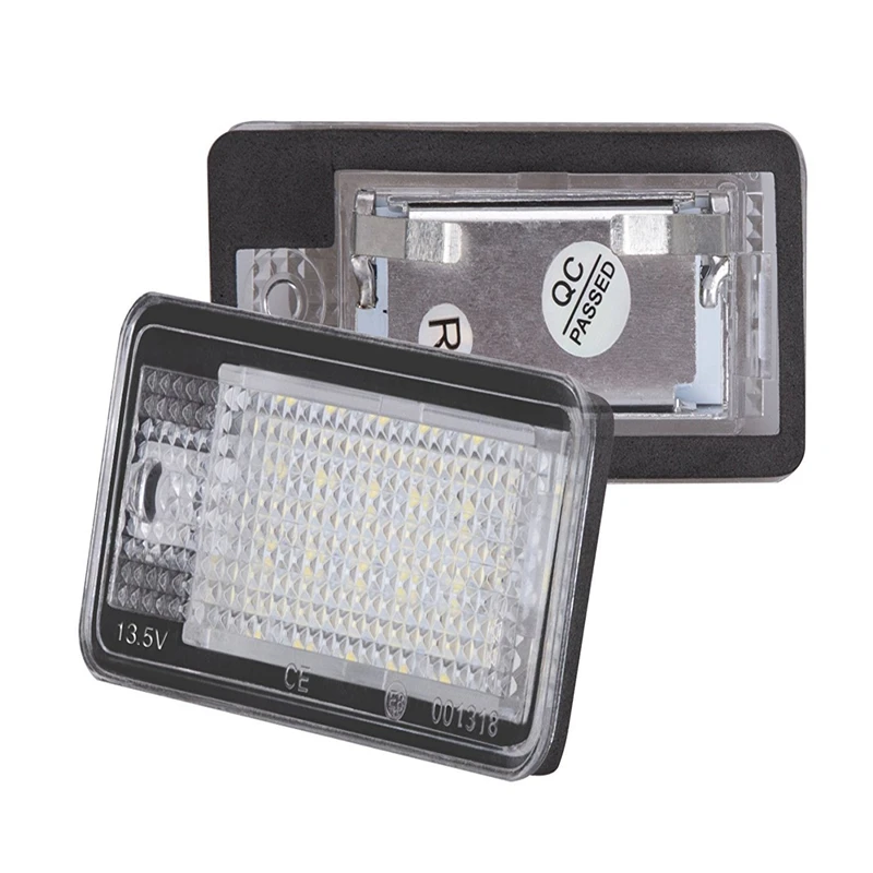 KEYECU 2PCS 18-SMD 6000K No Error LED Number License Plate Light for Audi A3 S3 A4 S4 A6 S6 A8 S8 Q7 | Автомобили и мотоциклы