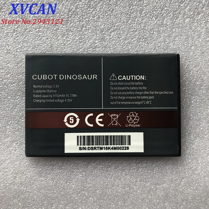 CUBOT Dinosaur Battery 4150mAh 100% новая Оригинальная запасная батарея для сотового телефона