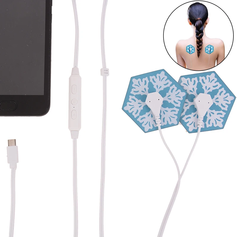 Портативный мини массажер стимулятор мышц расслабление тела подключение к