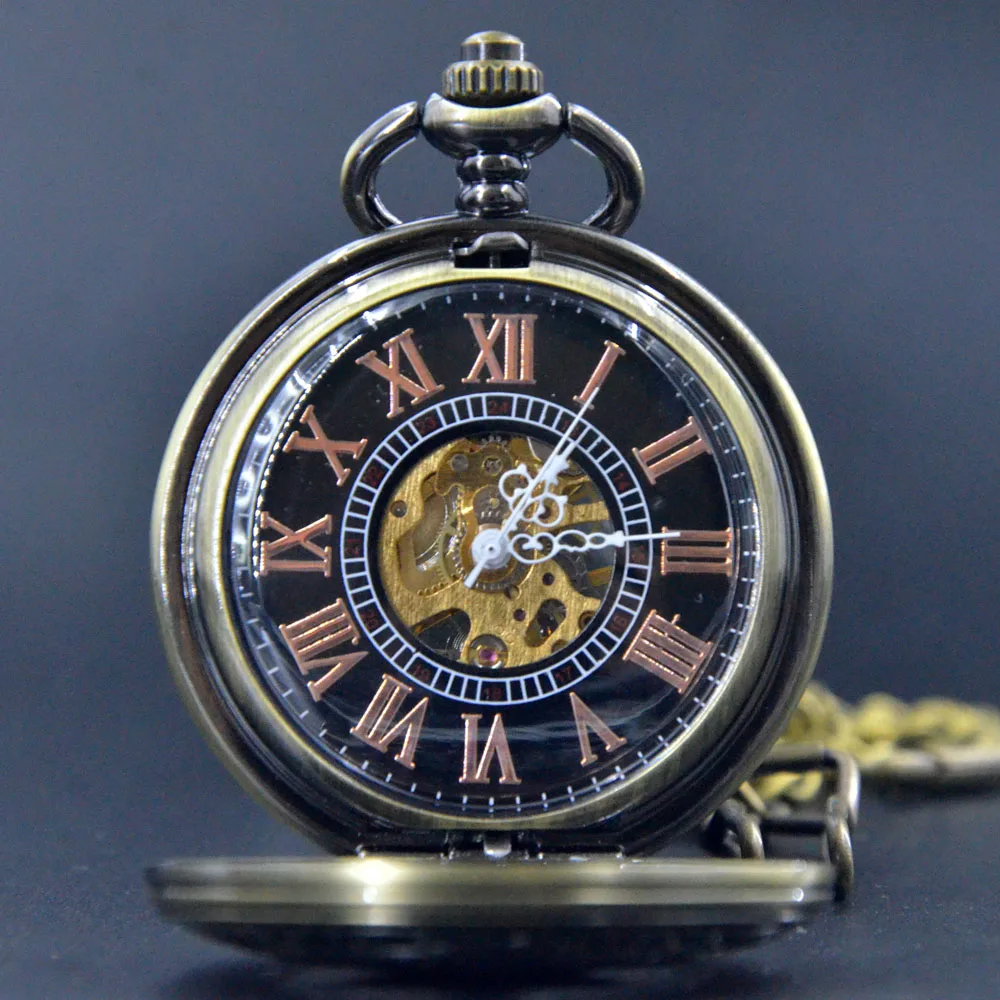 Бронзовая пентаграмма заостренная звезда полые римские цифры механические