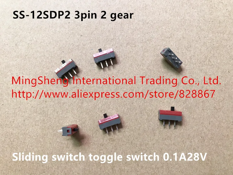 Оригинальный новый 100% Φ 3pin 2 gear SS 12SDP2 переключатель 0. 1a28v|switch toggle|switch switchswitch |