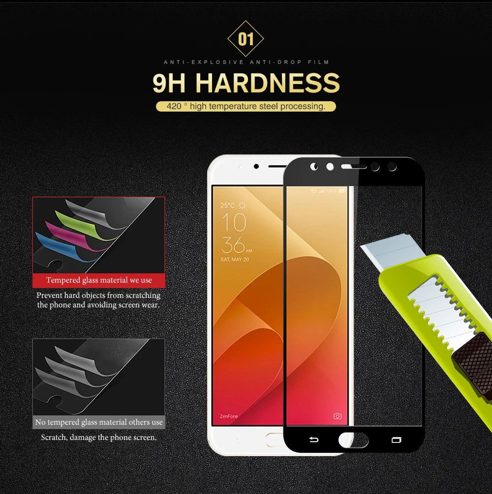 3D Защитное стекло для Asus Zenfone 4 Max ZC554KL Plus Selfie Pro X00ID ZD552KL ZE554KL ASUS_Z01KD Z01KS Z01KDA закаленное стекло