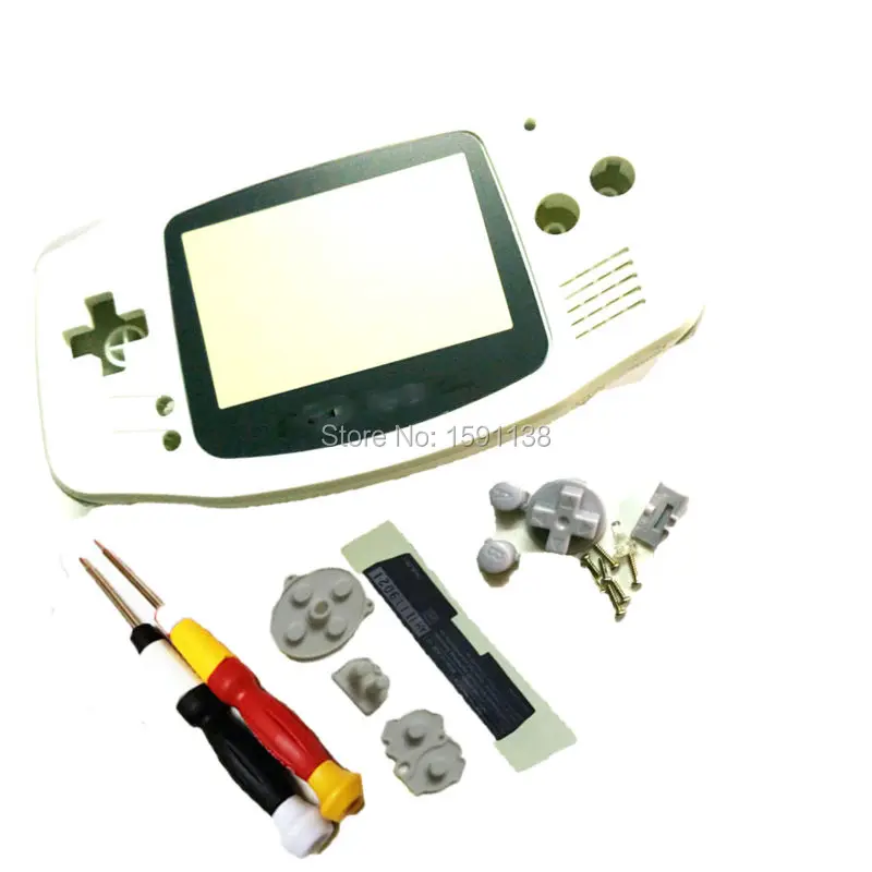 Новый корпус белого цвета чехол для GameboyAdvance сменные детали w/ Cross Y-образная