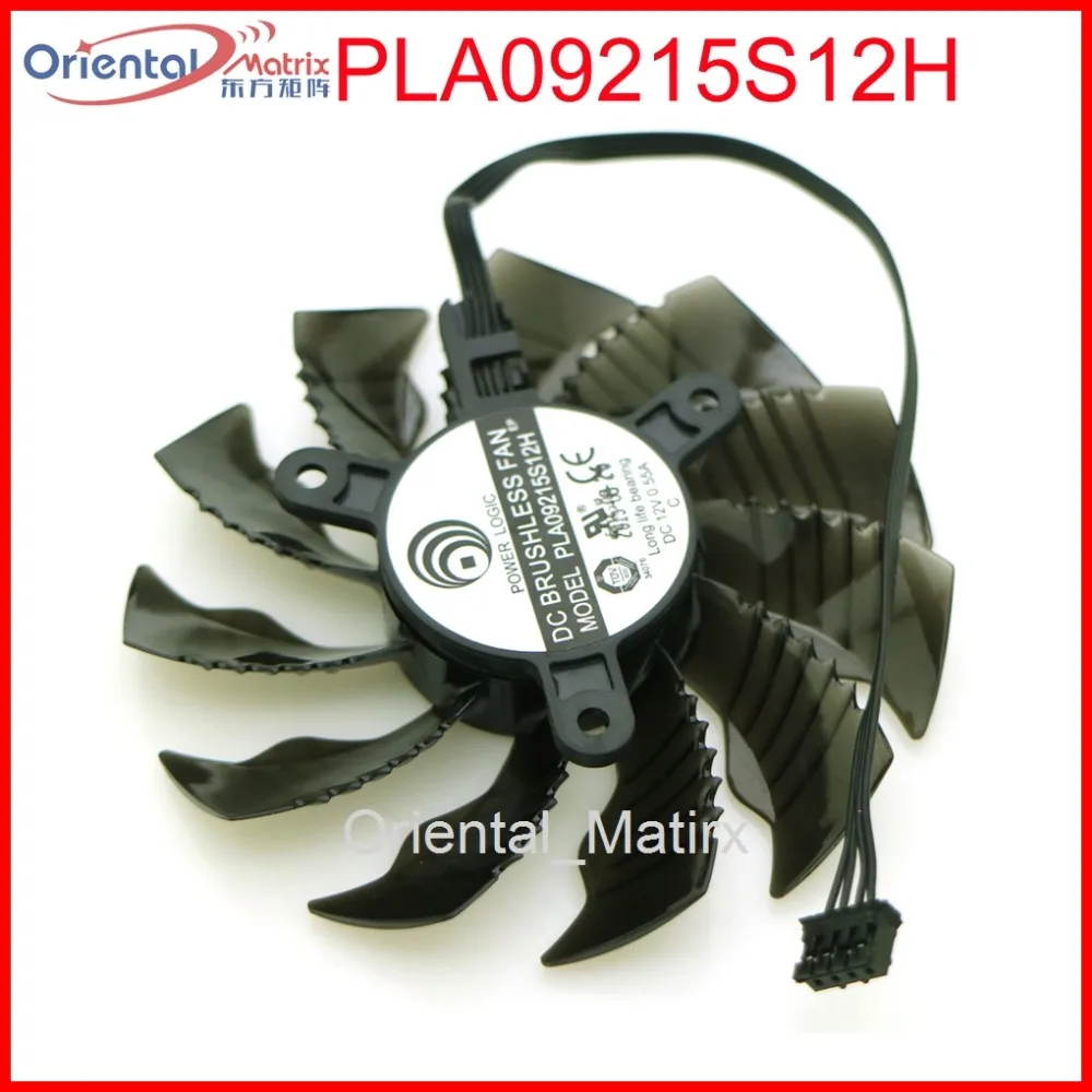 Бесплатная доставка PLA09215S12H PLA09215B12H 12V 0.55A 86 мм 4Pin для Gigabyte GTX970 GTX960 мини-itx