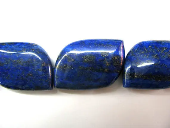 

unique lapis lazuli gemstone rectangle ablong blue gold jewelry bead 10x18mm---5strands 16"/per