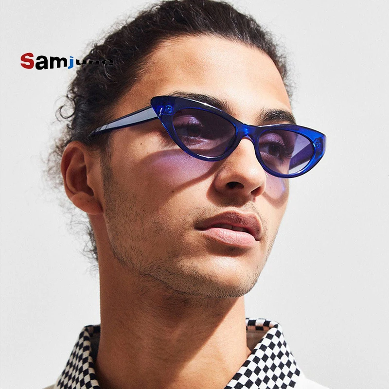 Samjune новые модные солнцезащитные очки кошачий глаз женские брендовые