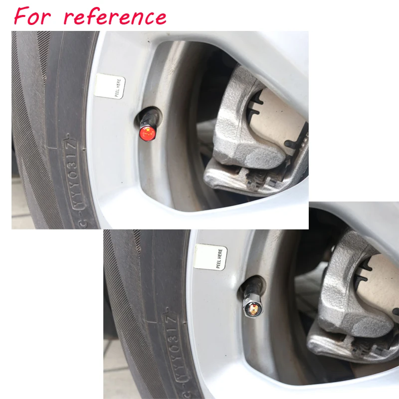 4 шт./компл. R Логотип Шины Колпачки клапанов анти потерянный Stick автомобилей