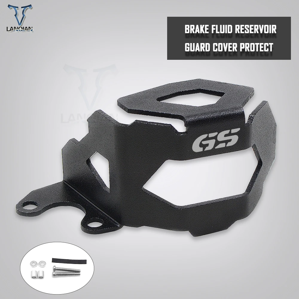 Motorcycle Accessories Aluminum Front Brake Pump Fluid Reservoir Guard Cover Protect For BMW F800GS F700GS 13-2018 up with logo |