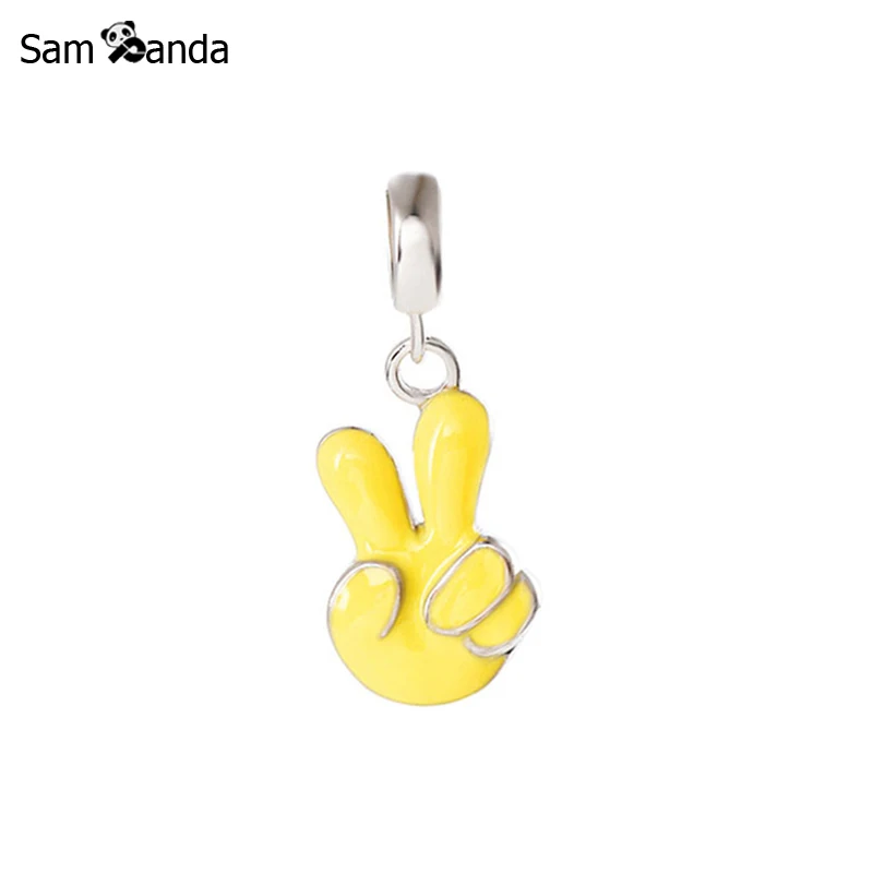 Оригинальный 100% 925 стерлингового серебра с очаровательной бусинкой победный