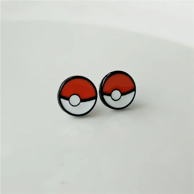 Модные серьги-гвоздики с эмалью в форме Пикачу Pokemon Go для женщин, девушек, чармандер, Сквиртл, Бульбазавр, серьги, подарок для любителей аллергии