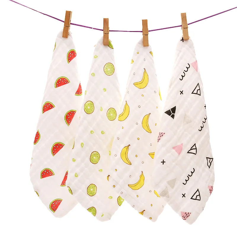 5 шт высокой плотности шестиэтажное моющее газовое слюнявчик полотенца для лица