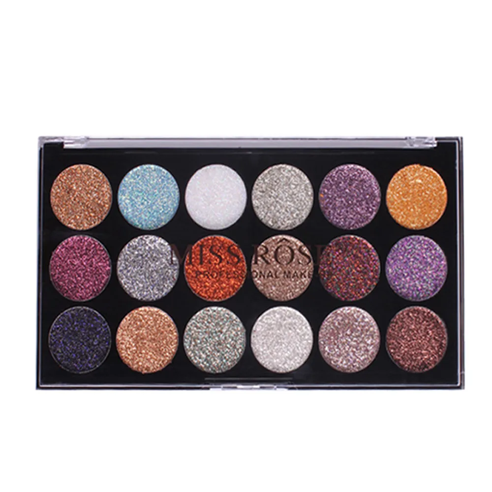 MISS ROSE 18 цветов мерцающие блестящие тени для век порошок косметический макияж