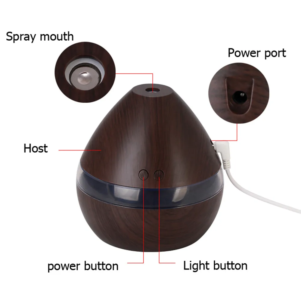 Увлажнитель воздуха 2019TOP ароматизатор эфирного масла диффузор светодиодный