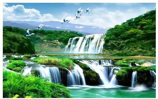 

Custom 3d wallpaper Chinese landscape setting wall wallpaper