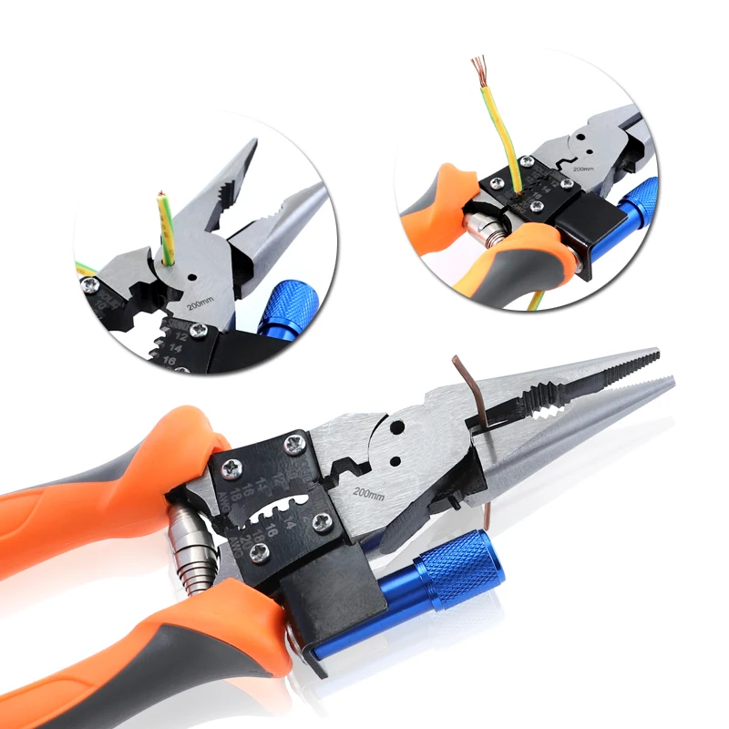 Инструмент для зачистки проводов длинные плоскогубцы 9 дюймов/230 мм стандартный