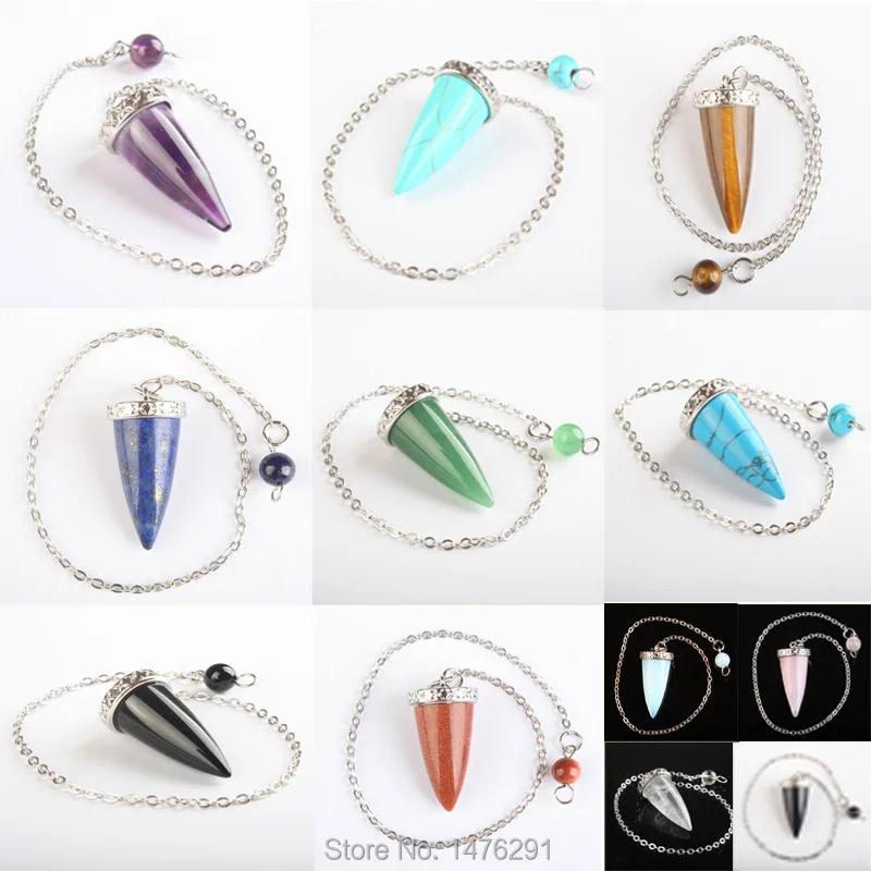 Опал розовый кварцевый кристалл Howlite каменный конус серебристая металлическая