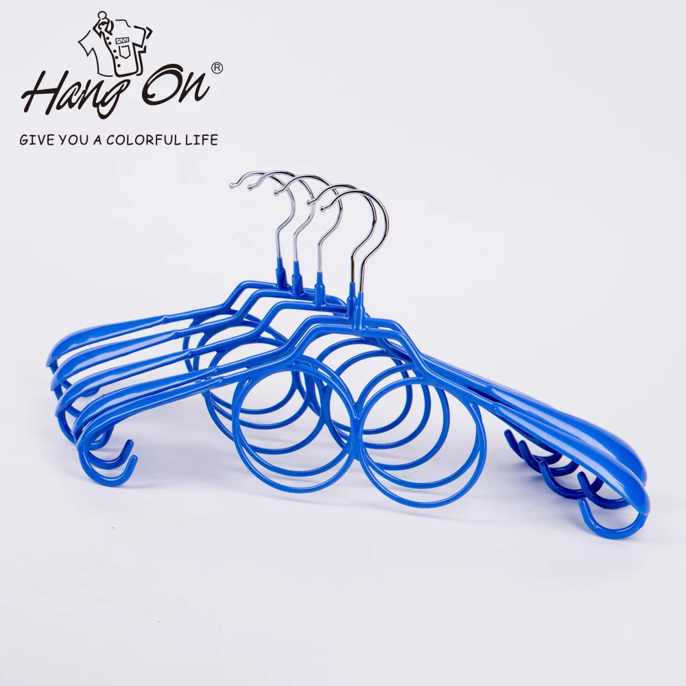 10 шт в наборе ВЕШАЛКА ДЛЯ ОДЕЖДЫ из металла с силиконовым покрытием крючками и