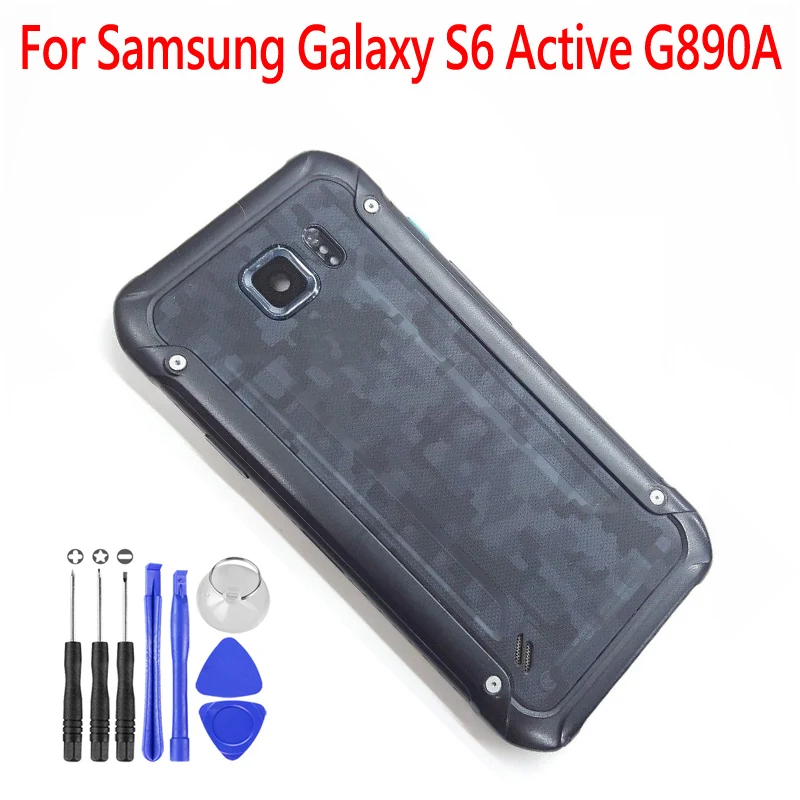 

Original New For Samsung Galaxy S6 Active G890 G890A Back Battery Cover Replacement Housing Door + Tools
